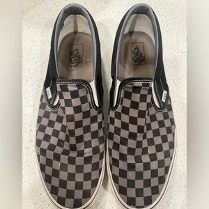 Men’s Checkered Vans Slip-On